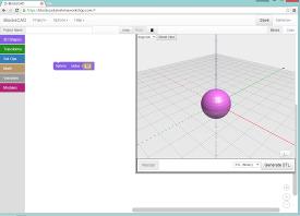 BlocksCAD sphere